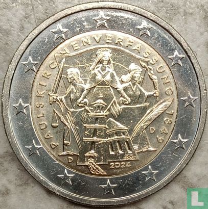 Duitsland 2 euro 2024 (D) "175th anniversary Constitution of St. Paul's Church" - Afbeelding 1