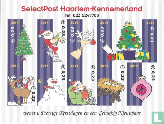 Selectpost Kerstzegels (2014)