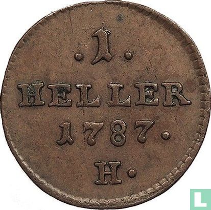 Vorderösterreich 1 Heller 1787 - Bild 1