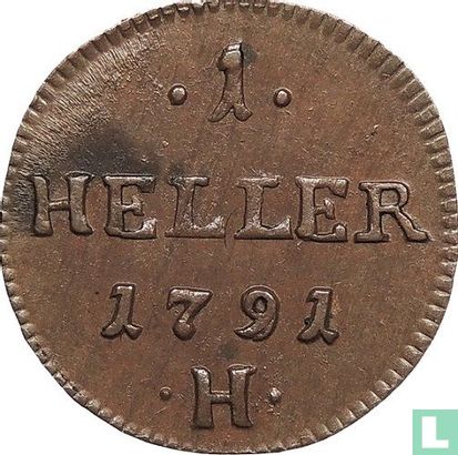 Vorderösterreich 1 Heller 1791 - Bild 1