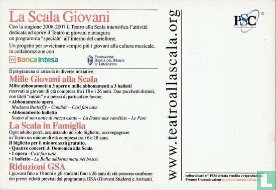 1934 - Teatro Alla Scala - La Scala Giovani - Image 2