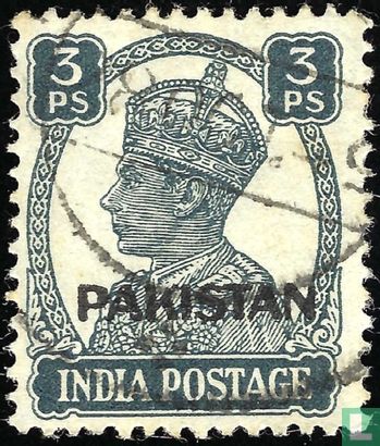 King George VI with overprint