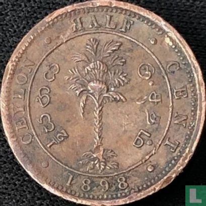 Ceylon ½ cent 1898 - Image 1