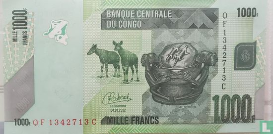 Congo 1000 Francs - Afbeelding 1