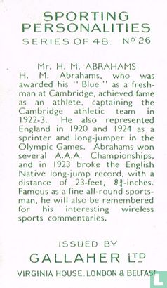 Mr. H. M. Abrahams - Image 2