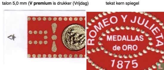 Romeo y Julieta Medallas de Oro 1875 - Image 3