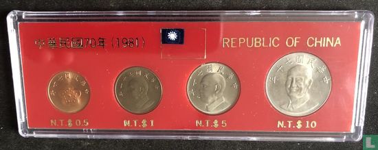 Taiwan jaarset 1981 (jaar 70 PROOF) KM PS1 (1981) Taiwan LastDodo