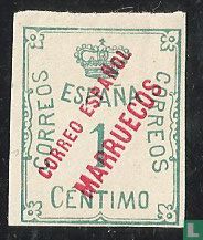 Timbre espagnol avec surcharge