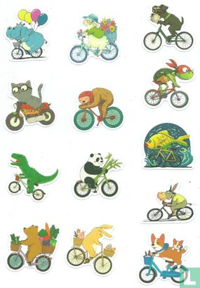 Luiaard op fiets - Bild 2