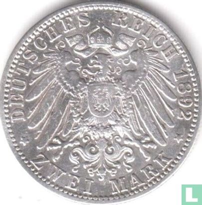 Baden 2 mark 1892 - Afbeelding 1