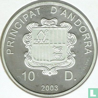 Andorra 10 diners 2003 (PROOF) "2006 Football World Cup in Germany" - Afbeelding 1