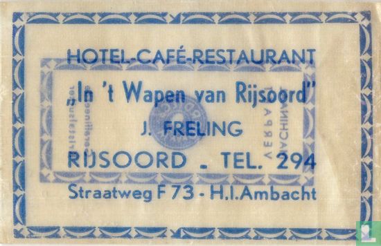Van Rijsoord Hotel Café Restaurant