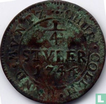 Cologne ¼ stüber 1746 - Image 1