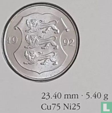 Estland 1 kroon 1992 - Afbeelding 4