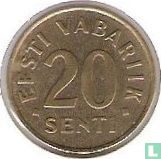 Estland 20 senti 1996 - Afbeelding 2