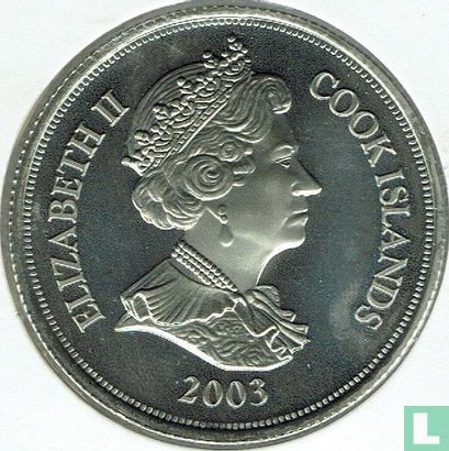Cook-Inseln 1 Dollar 2003 "First anniversary of the euro - 100 euro banknote" - Bild 1