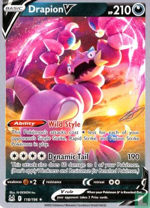Drapion V (Signed) - Image 1