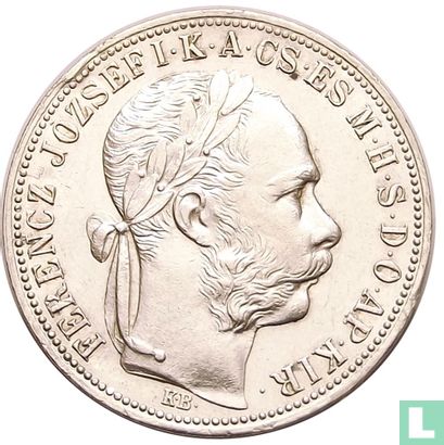 Ungarn 1 Forint 1887 - Bild 2