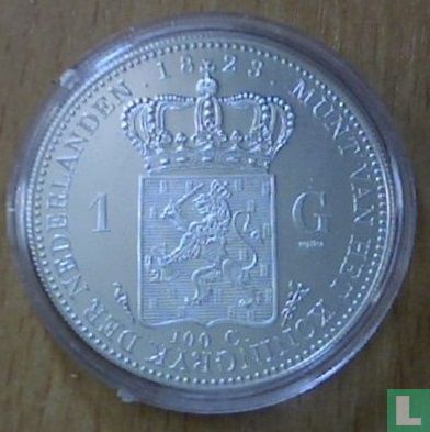 Nederland 1 gulden 1823 (replica - zonder 925)  - Afbeelding 1
