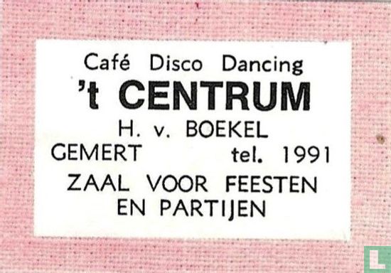  Café Disco Dancing 't Centrum