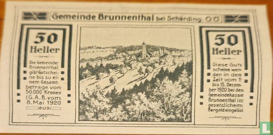 Brunnenthal 50 Heller 1920 - Image 1
