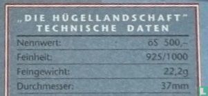Austria 500 schilling 1995 "The Hilly Landscape" - Image 3