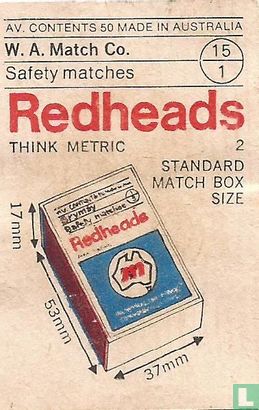 Matchbox Size Standard match Box Size 02 - Redheads - LastDodo