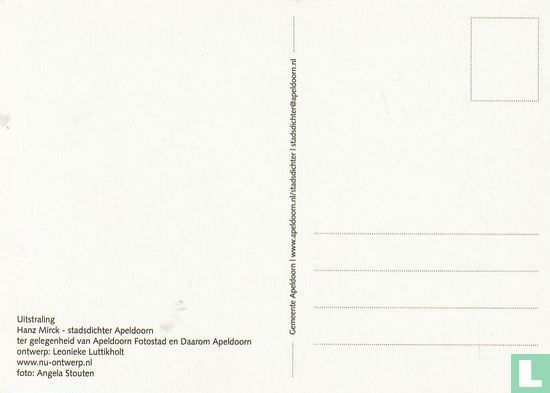 Gemeente Apeldoorn / Stadsdichter - Hanz Mirck - Uitstraling - Afbeelding 2