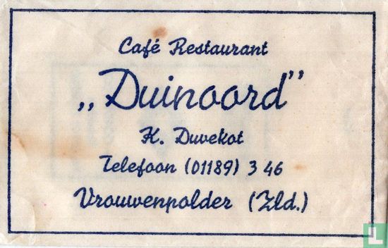 Café Restaurant "Duinoord" - Afbeelding 1