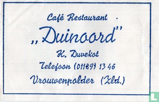 Café Restaurant "Duinoord" - Image 1
