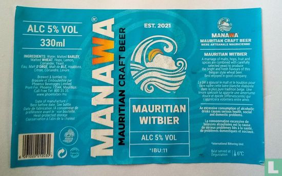 Manawa Mauritian witbier.