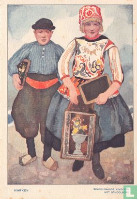 1932-01-1 Marken - Schoolgaande kinderen - Bild 1