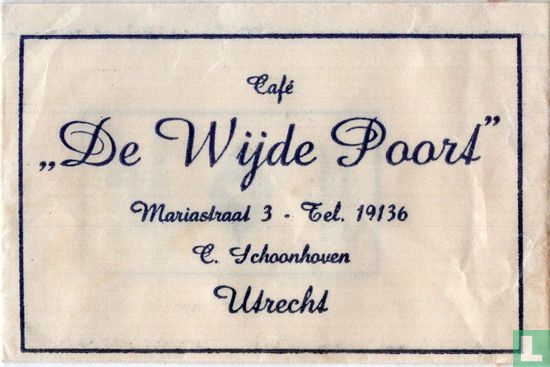 Café "De Wijde Poort" - Image 1