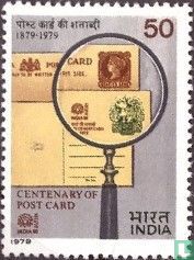 Centenary Indian postcard