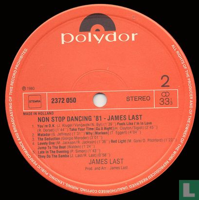 Non Stop Dancing '81 - Afbeelding 4