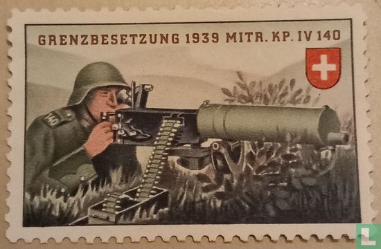 Swiss soldier stamp