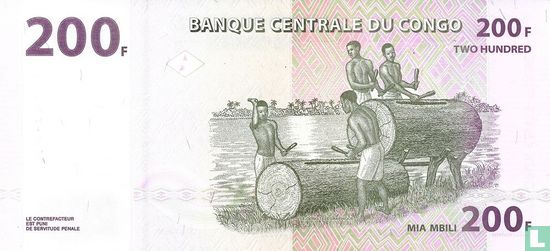 Congo 200 Francs 2022 - Image 2