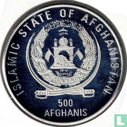 Afghanistan 500 afghanis 1996 (PROOF - type 1) "1998 Football World Cup in France" - Afbeelding 2