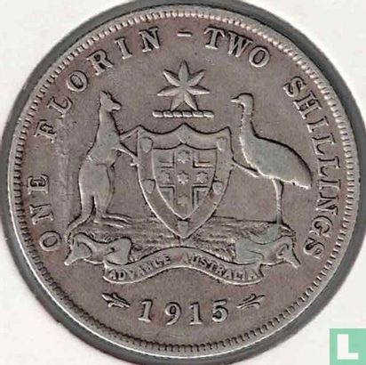 Australia 1 florin 1915 (without mintmark) - Image 1
