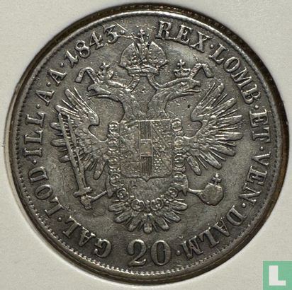 Austria 20 kreuzer 1843 (M) - Image 1