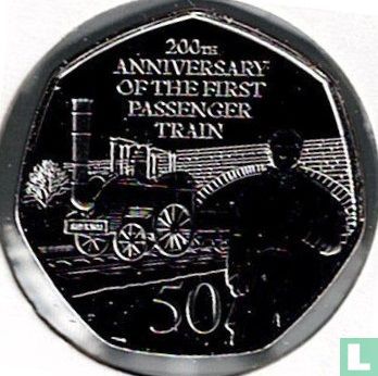Gibraltar 50 pence 2025 "200th Anniversary of the First Passenger Steam ...
