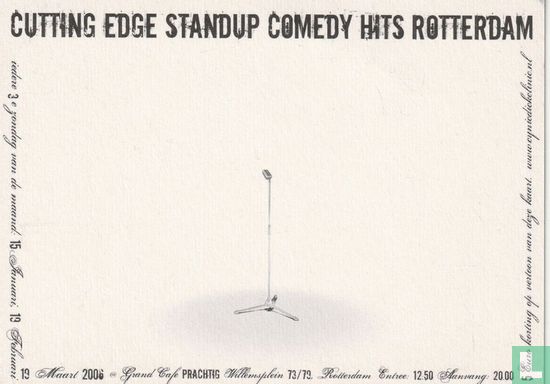 Cutting Edge Standup Comedy Hits Rotterdam - Comédie - LastDodo
