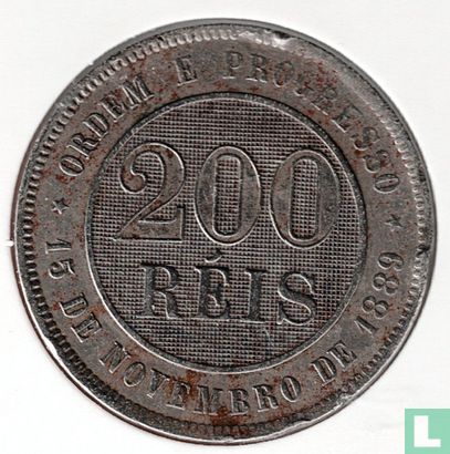Brasilien 200 Réis 1894 - Bild 2