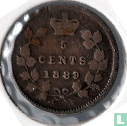 Canada 5 cent 1889 - Afbeelding 1