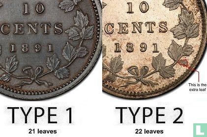 Kanada 10 Cent 1891 (Typ 2) - Bild 3