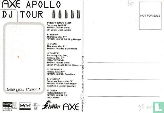 0728g - Axe Apollo DJ Tour  - Afbeelding 2