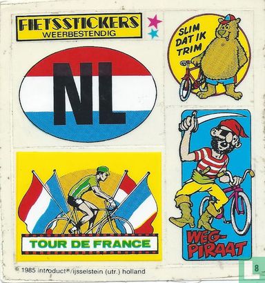 5 x fietsstickers