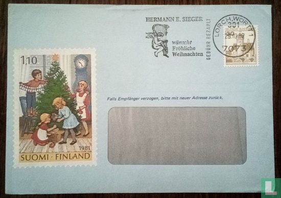Enveloppe de Noël Hermann E. Sieger. - Image 1