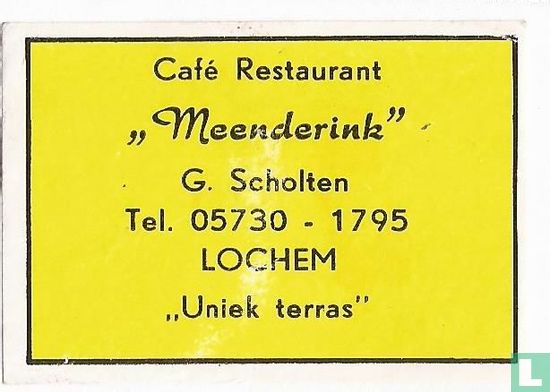 Café Restaurant "Meenderink"