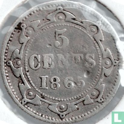 Newfoundland 5 cent 1865 - Afbeelding 1